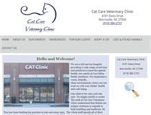 Tablet Screenshot of catcarevetclinic.com